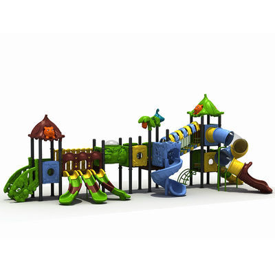 ODM Couleurs de terrain de jeux en plein air Enfants de la zone de jeux en plastique Playhouse Slide