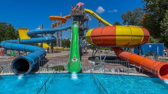 Parcs aquatiques extérieurs en fibre de verre