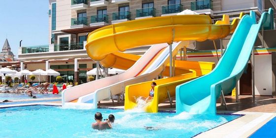 OEM Parc aquatique extérieur terrain de jeux Grand toboggan en fibre de verre pour les adultes