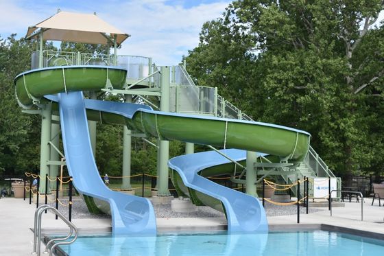 1 personne Fibre de verre Glissières d'eau 5 mètres de hauteur