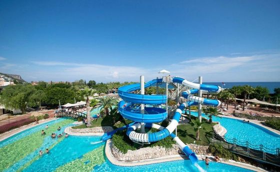 15m hauteur piscine en fibre de verre toboggan thème de l'eau éclaboussure équipement de parc d'attractions pour enfants