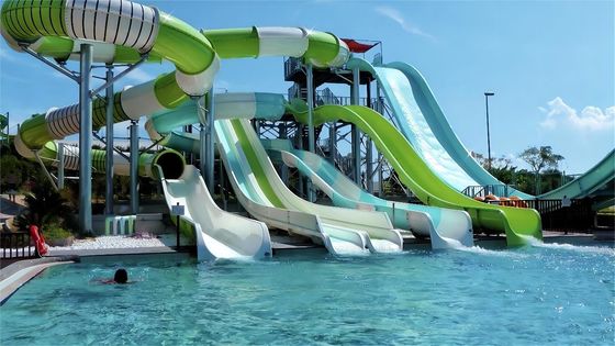 OEM piscine en fibre de verre toboggan extérieur parcs d'attractions aquatiques jeux d'équipements de course