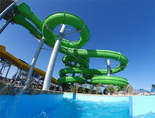 Parcs aquatiques en fibre de verre Slide pour 2 personnes Aqua Attract Parcs de jeux