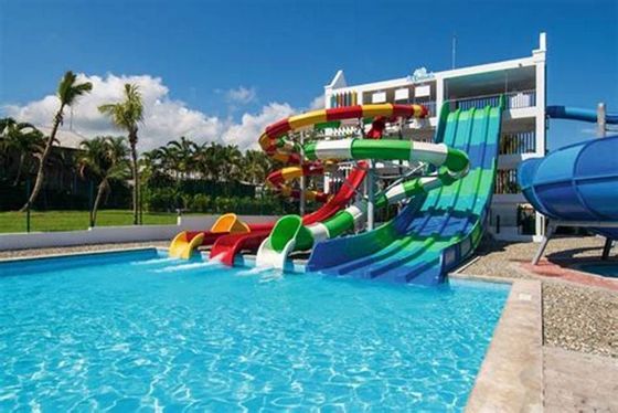 3 personnes 18,5 kW glisser-déposer en fibre de verre pour le parc aquatique