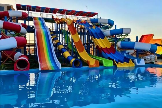 Accessoires de natation Glissière de parc aquatique pour enfants Glissières de tubes hauteur 5m