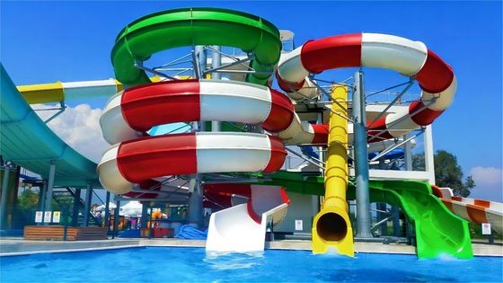 12mm épaisseur de la piscine en fibre de verre toboggan parc à thème d'eau équipement de jeu
