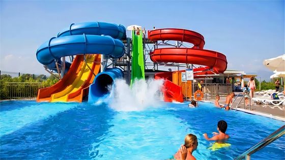 10 mm d'épaisseur Fibre de verre toboggans pour enfants parc aquatique terrain de jeux