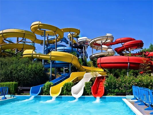 Piscine toboggan en fibre de verre équipement de terrain de jeux