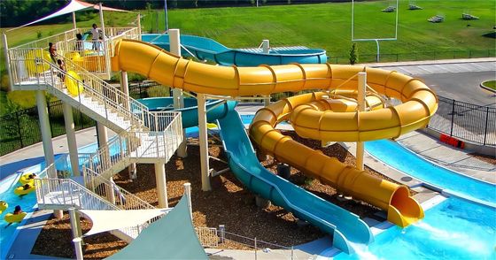 3m de hauteur Fibre de verre toboggan à eau Jeux pour enfants
