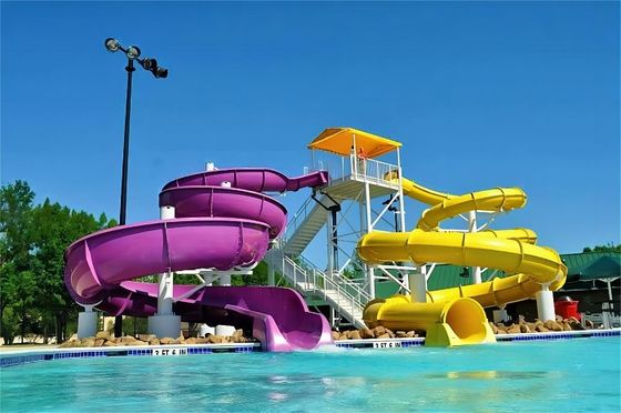 OEM En plein air, les enfants jouent au parc, la piscine, le toboggan en fibre de verre à Guangzhou pour les enfants