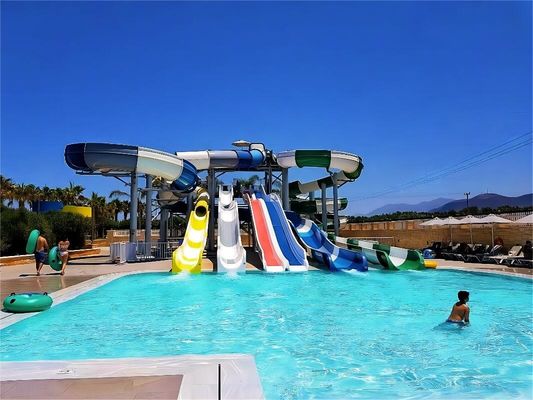 Parcs d'attractions aquatiques de l'O.D.M. Plaines de baignade piscine toboggan en fibre de verre pour enfants