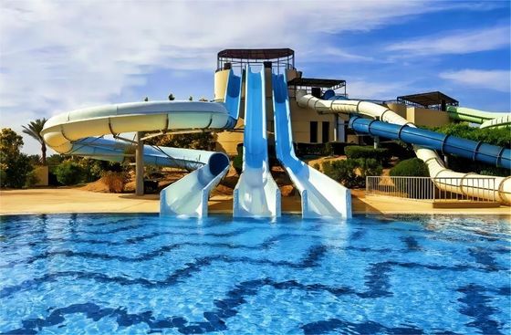 Parcs d'attractions pour enfants accessoires d'aventure toboggan en fibre de verre