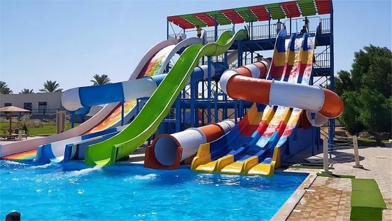 Fibre de verre pour les enfants glisser-déposer amusement parc aquatique natation jouet piscine promenades