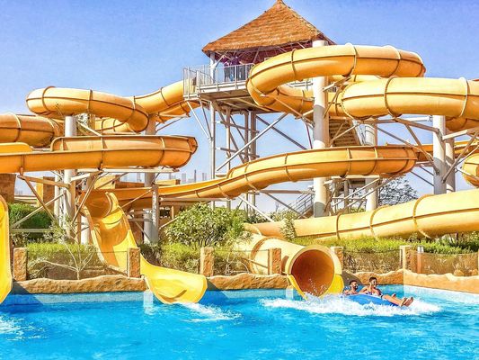 Parcs aquatiques pour adultes Glissière de jeux doux Accessoires de piscine en fibre de verre