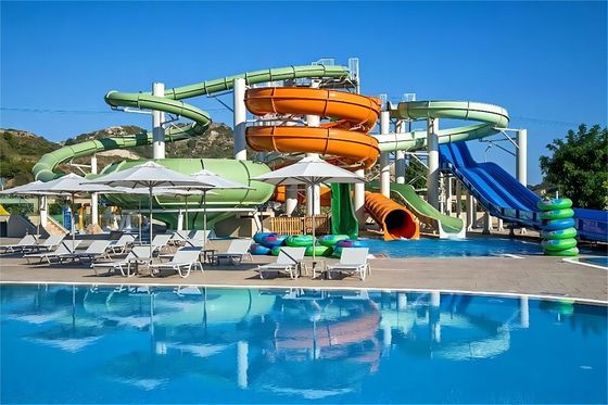Équipement de l'eau Parc de carnaval Ride piscine accessoires Fibre de verre glisser pour les enfants