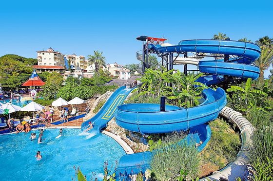 Équipement de parc d'attractions pour enfants piscine toboggan en fibre de verre
