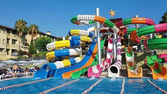 Un bon prix. Parcs d'attractions aquatiques Amusement enfants Glissière en fibre de verre en ligne