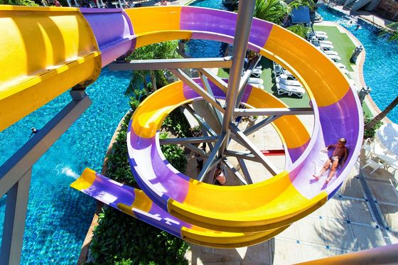 Équipement de terrain de jeu pour enfants piscine en fibre de verre Jeux aquatiques Ride Kids Water Slide