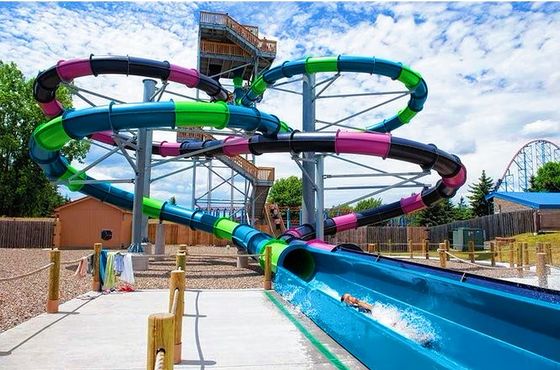 Parcs d'attractions aquatiques commerciaux en plein air, terrain de jeux, piscine, toboggan pour enfants