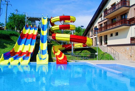 Parcs d'attractions aquatiques commerciaux en fibre de verre