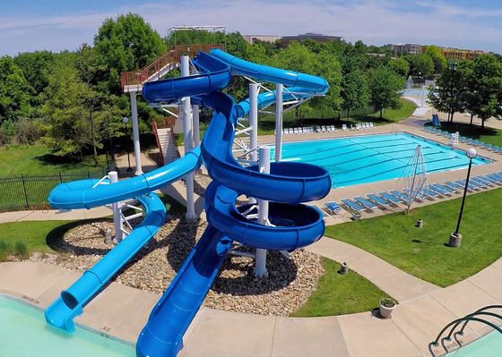Piscine pour enfants Carnaval Ride toboggan en fibre de verre