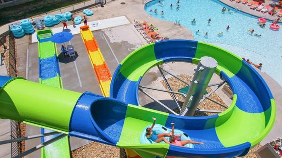 Jeux pour enfants en plein air Parc d'attractions piscine aquatique toboggan en fibre de verre