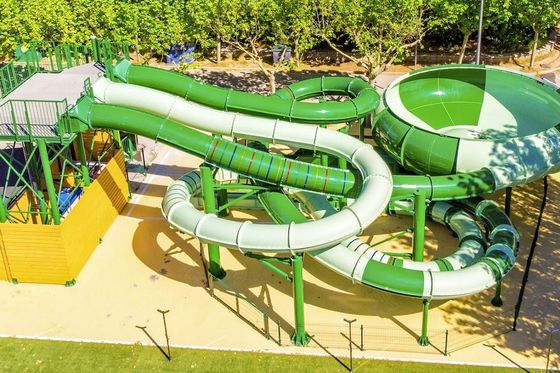 Parcs aquatiques Jeux de terrain de jeux Ride Water Amusement Fiberglass Slide Set