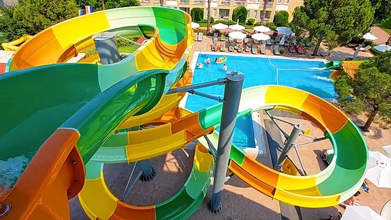 Jeux pour adultes en plein air accessoires toboggan en fibre de verre pour enfants terrain de jeux aquatique