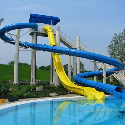 Parcs aquatiques Jeux de conception piscine en fibre de verre Jouets toboggan pour enfants