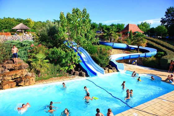 Parcs d'attractions Jeux aquatiques Glissière en fibre de verre pour 1 personne