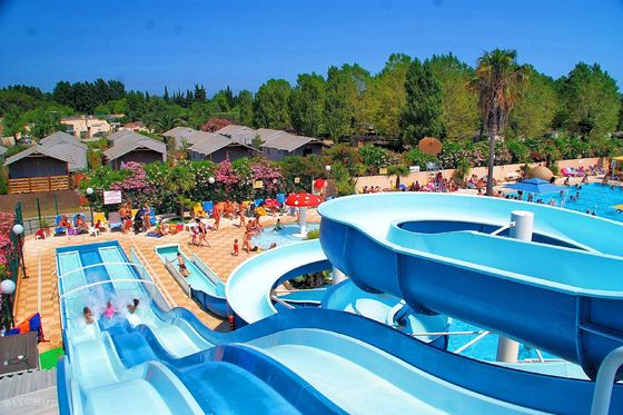 Parcs aquatiques Amusement Équipement de jeux aquatiques Glissière en fibre de verre pour enfants