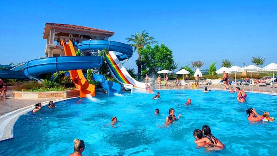 Parcs aquatiques pour enfants Jeux d'eau Piscine Slide en fibre de verre pour enfants