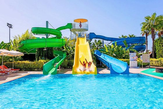 Parcs aquatiques Jeux de divertissement aquatique Équipement de jeu pour enfants Fibre de verre Slide Set