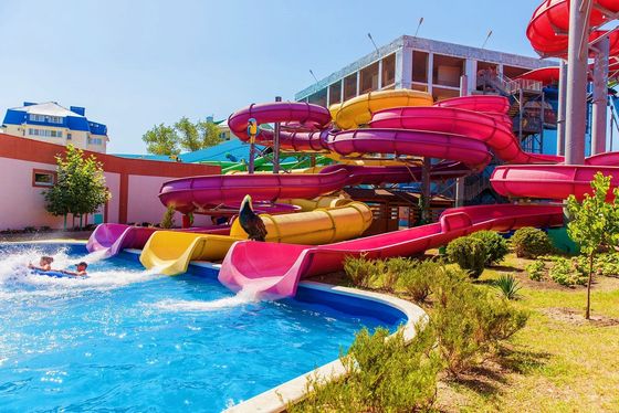 Équipement de parc aquatique commercial Petit toboggan pour enfants