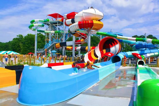 Jeu de terrain de jeux en plein air en fibre de verre pour piscine