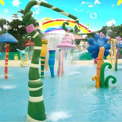 Équipement de terrain de jeux pour enfants en plein air piscine éclaboussure d'eau Glory Flower pour enfants