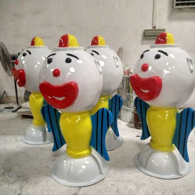 Parc aquatique pour enfants équipement de plongée d'eau clown à grande tête pour enfants piscine