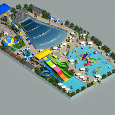 Un bon prix. L'usine d'équipement de parc aquatique de Dapeng fournit une conception de parc aquatique de taille moyenne de 4000 m² avec conseils d'installation sur site en ligne