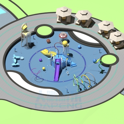 Un bon prix. Custom Outdoor Water Playground Equipment  Children Aqua Park With Splash Pads For Hotels And Resorts en ligne