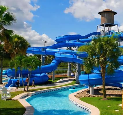 Un bon prix. Commercial Fiberglass Water Park Slide with 6-8mm Thickness and Over 10 Years Service Life Ending with Pool en ligne