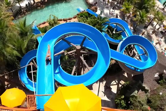 Un bon prix. Summer Hot Selling Large-Scale Water Park Slide Fiberglass Spiral with Design Service Water Play Equlpment One-year Warranty en ligne