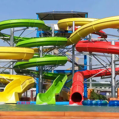 Un bon prix. Customized Aqua Park Inground Pool Slide Fiberglass Swimming Pool Water Slide Amusement Park Equipment Adult Children Games Over 10+ Years Service Life en ligne