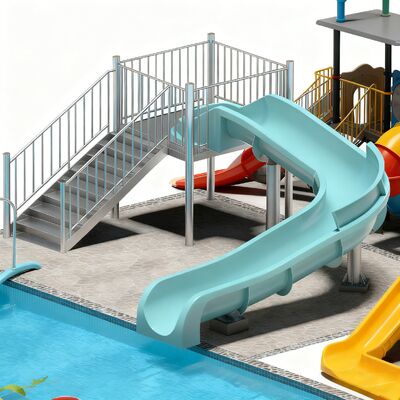 1Équipement de jeux aquatiques pour enfants et adultes pour les parcs aquatiques commerciaux