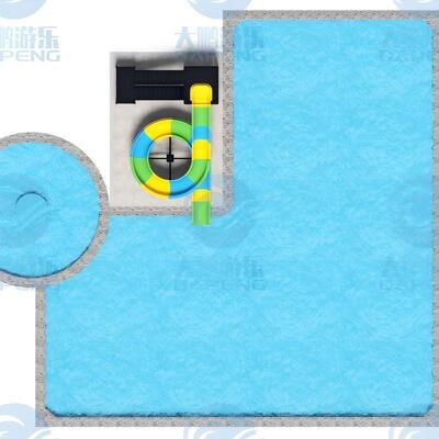 Un bon prix. Glissière d'eau en fibre de verre pour le commerce Terrain de jeux en fibre de verre en acier galvanisé Durable en ligne