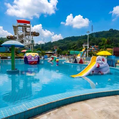Un bon prix. Pad d'eau à champignons en FRP commercial de 1,8 m avec toboggans et fontaines pour les enfants du parc aquatique en ligne