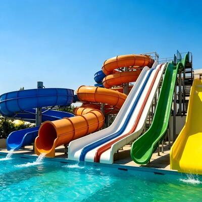 Un bon prix. Grand toboggan aquatique pour activités nautiques de plein air, 6 à 10 mm d'épaisseur, pour piscines de parcs marins en ligne