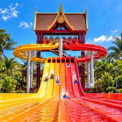 Un bon prix. Couleur personnalisée pour les parcs aquatiques en ligne