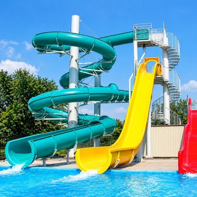 qualité Slide de l'eau combination de Slides de fibre de verre personnalisés pour piscine parc aquatique avec CE Usine