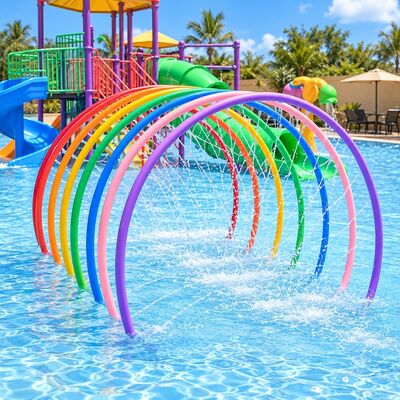 Un bon prix. Arche de pulvérisation d'eau arc-en-ciel coloré avec des tailles personnalisées pour les enfants online