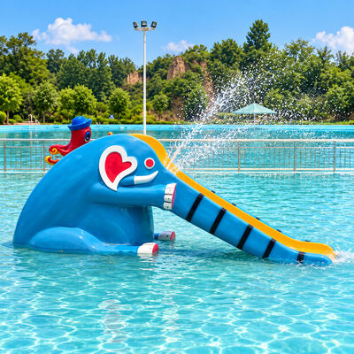 qualité Glisse d'eau de dauphin compact en fibre de verre pour les enfants piscines aux couleurs vives personnalisées Usine
